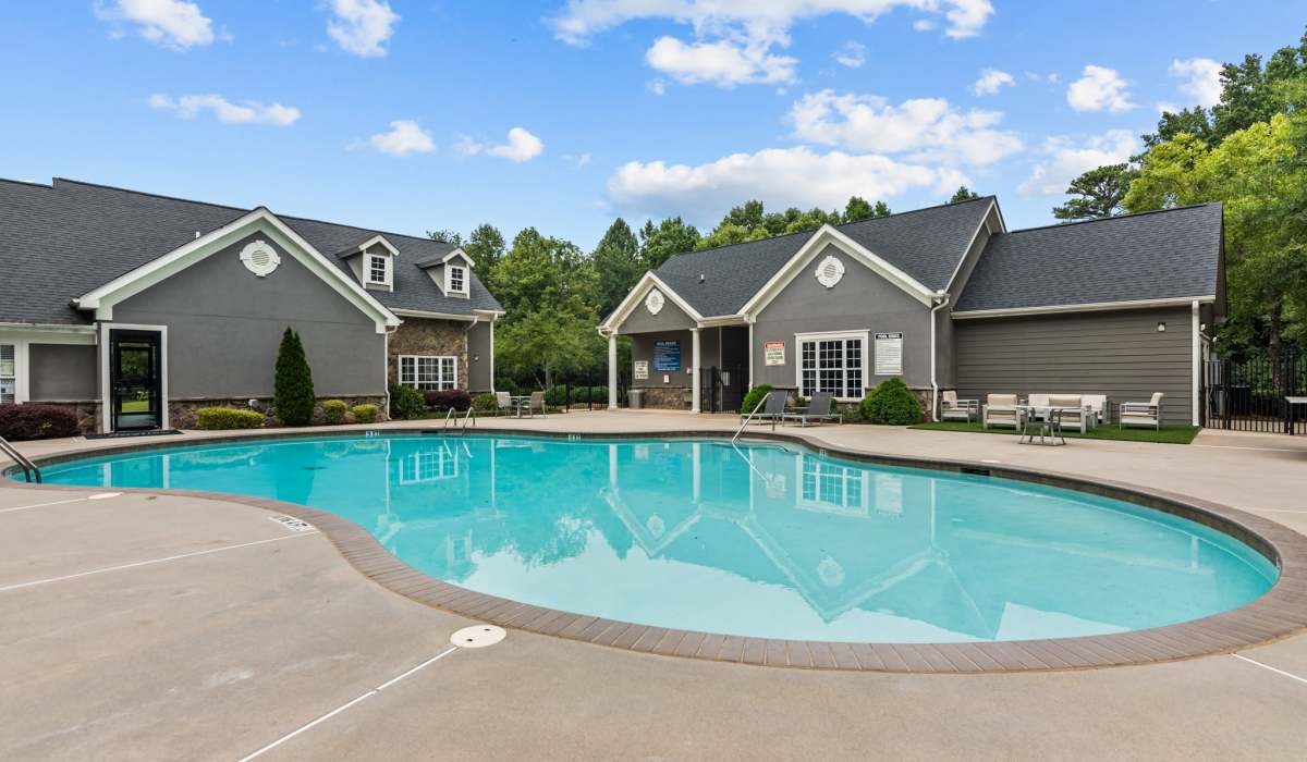 Community swimming pool at The Grove on Southlake in Morrow, Georgia