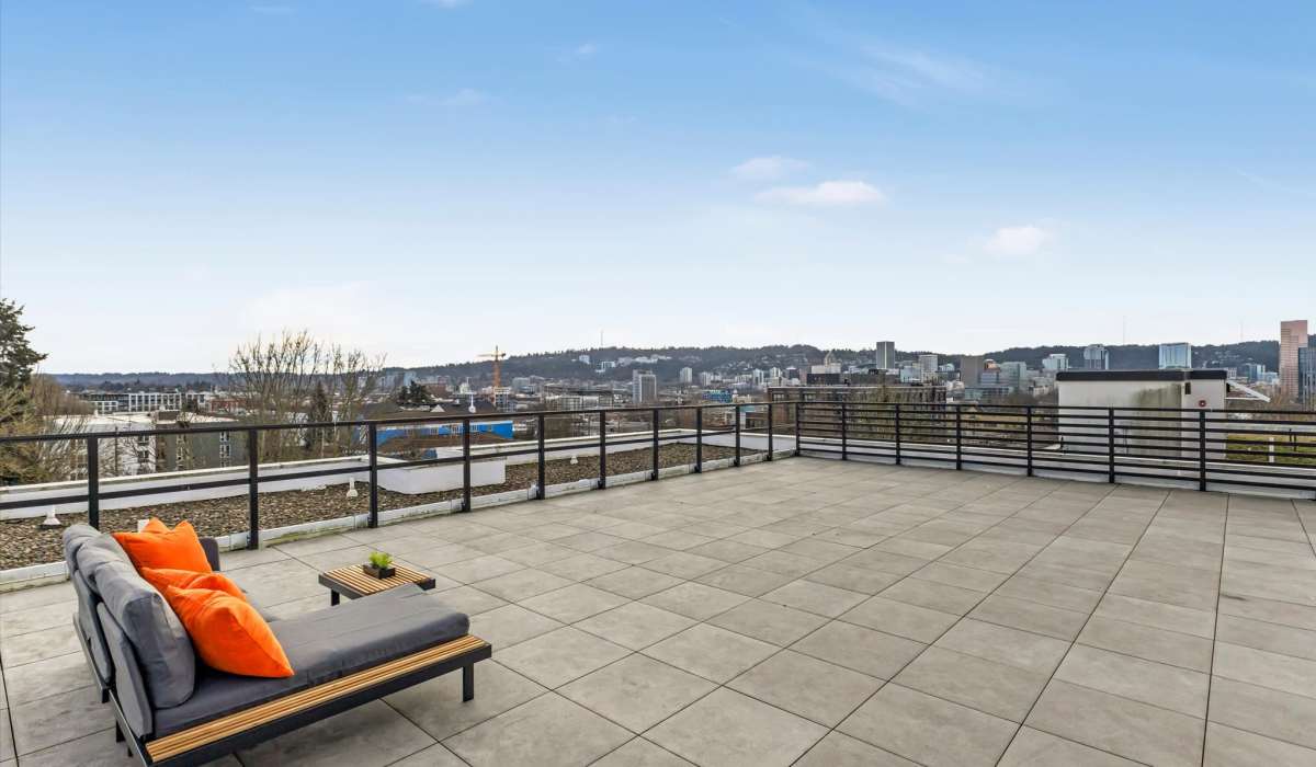 Rooftop patio at Koz on 13th in Portland, Oregon