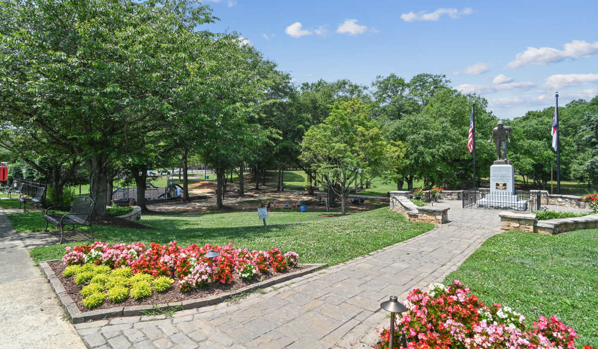 Park nearby Chronicle Mill in Belmont, North Carolina