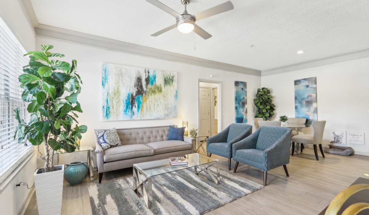 Living space at The Grove on Southlake in Morrow, Georgia