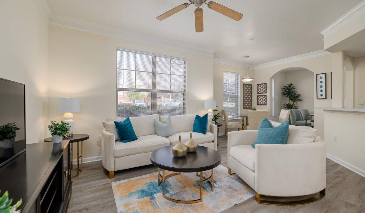 Living room at Landing Square in Atlanta, Georgia