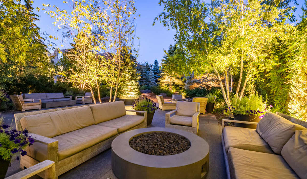 Fire pit at Cedars of Edina in Edina, Minnesota