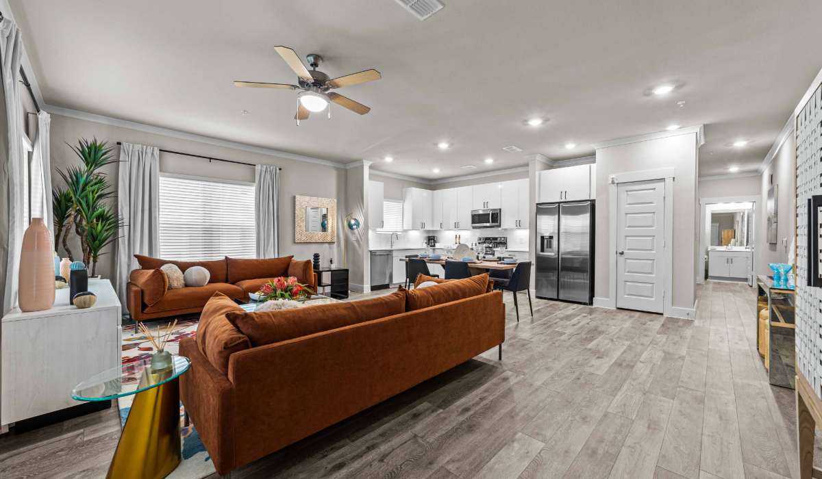 Wood-style flooring in a home at Estates Of Mckinney in Mckinney, Texas