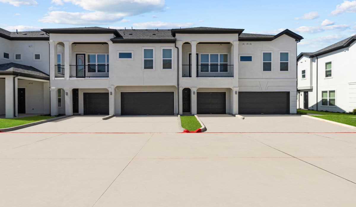 Private garages available at Luxe Of Buda in Buda, Texas