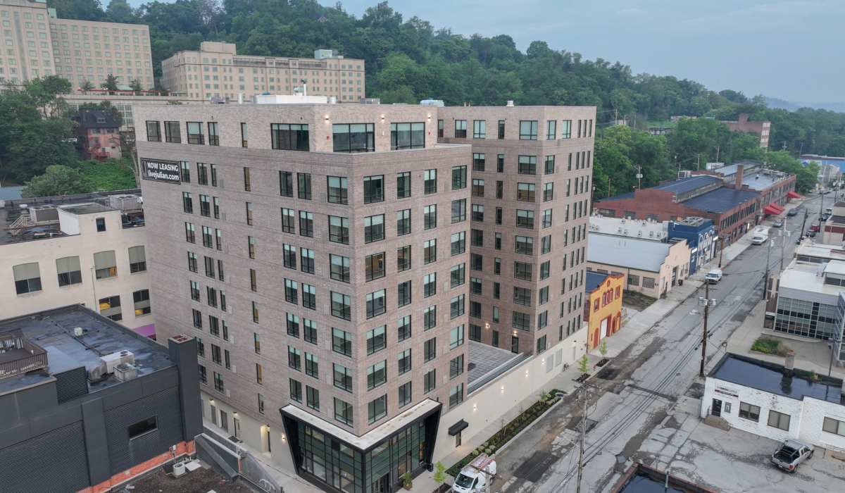 Aerial of The Julian in Pittsburgh, Pennsylvania