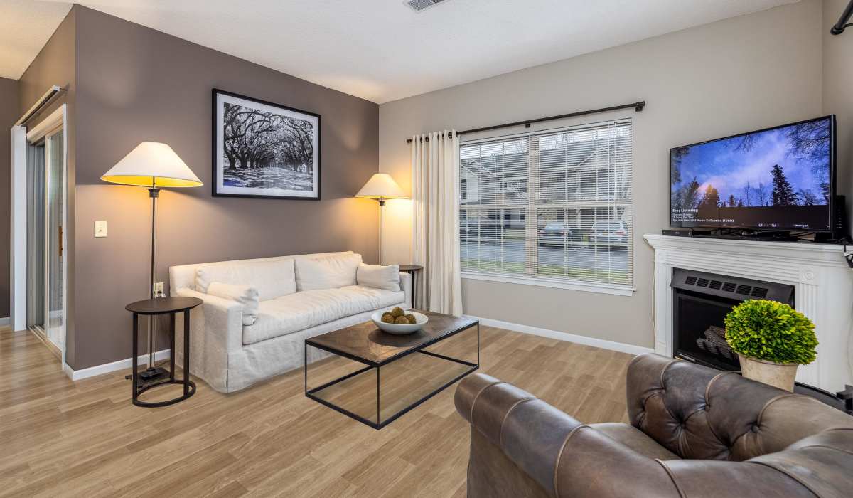 Living area at Coventry Apartments in Williamsville, New York