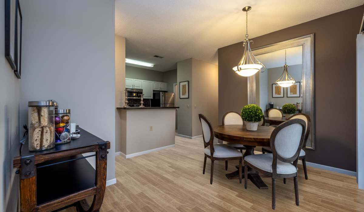 Dining area at Coventry Apartments in Williamsville, New York
