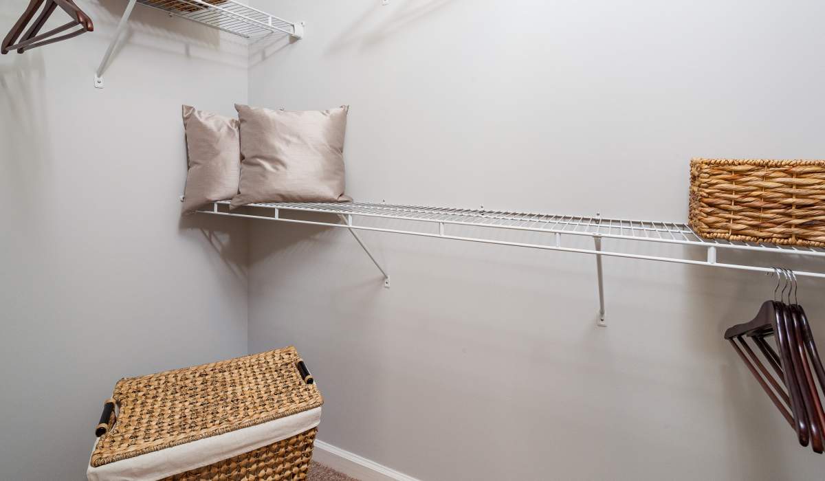 Walk-in closet at Oaks at Sugarloaf in Lawrenceville,Georgia