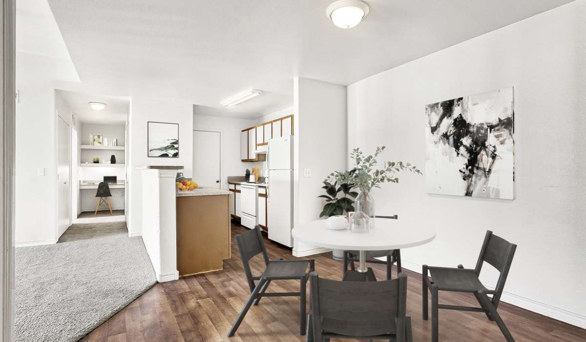 Dining area at Tierra Antigua Apartments in Mesa, Arizona