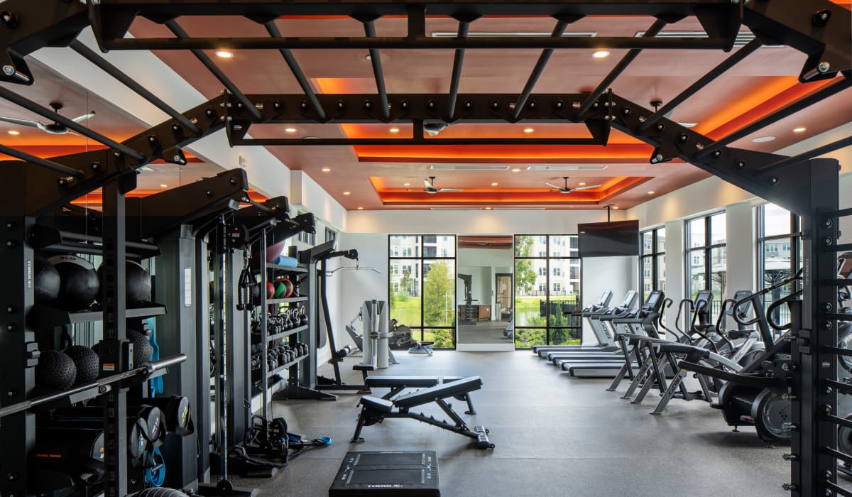 State-of-art fitness center at Afton Palms in Sanford, Florida