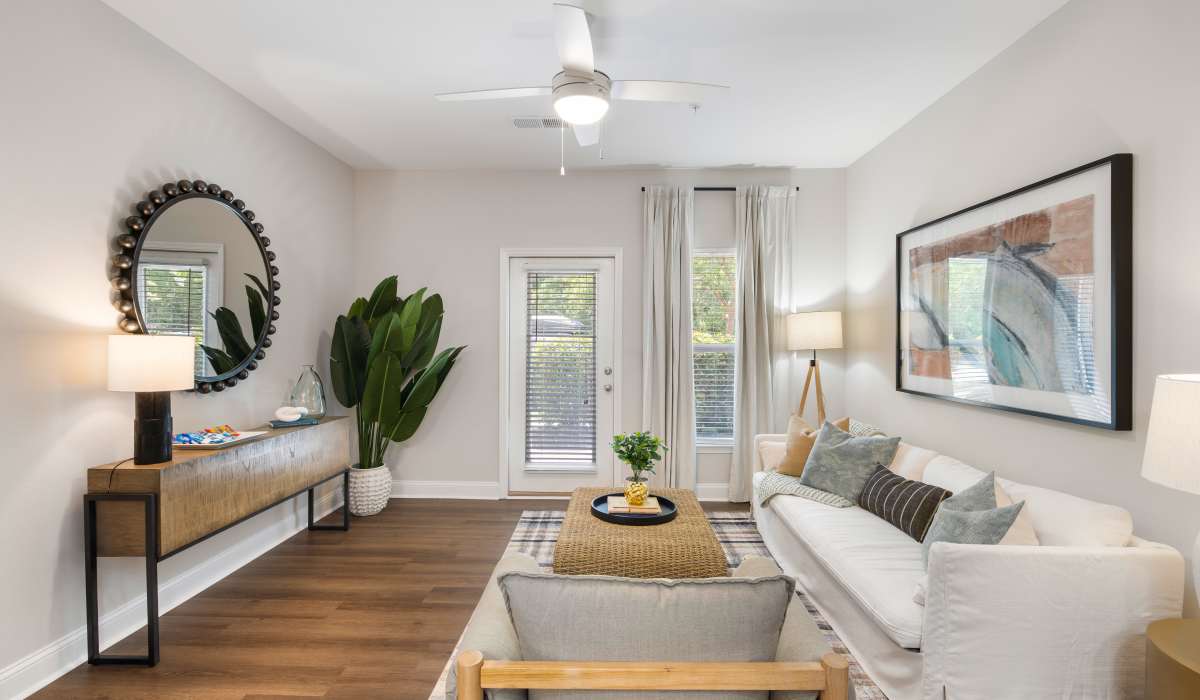 Living room at The Apartments at Shade Tree in Johns Island, South Carolina