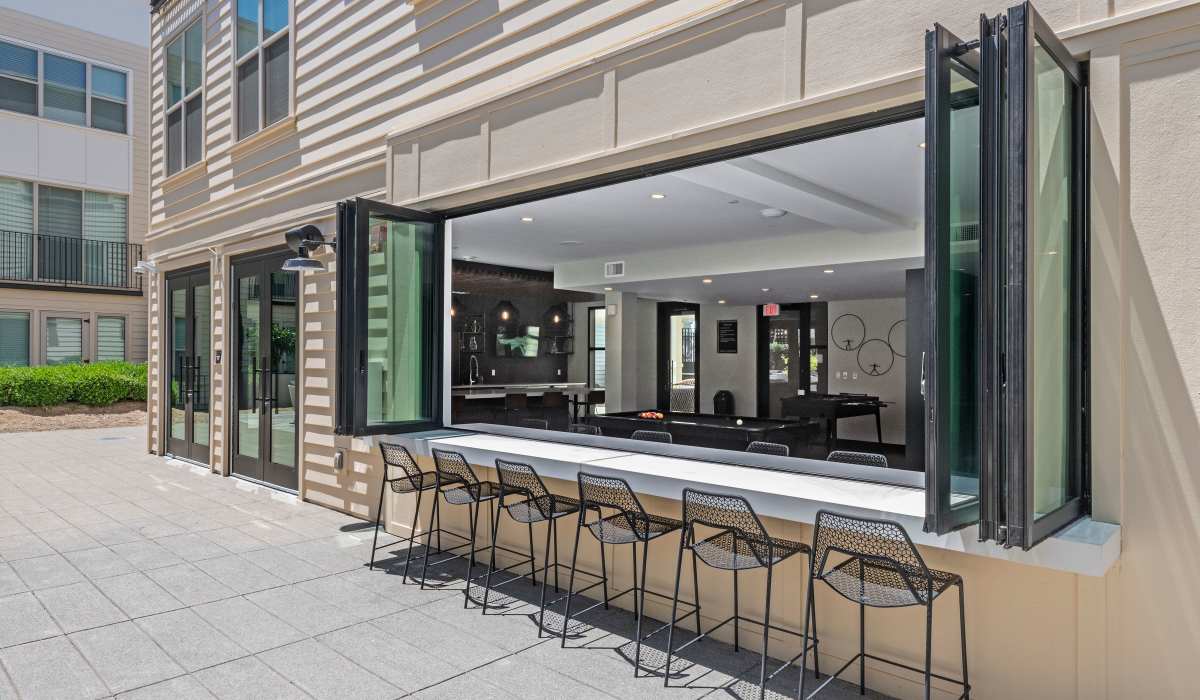 Outdoor seating at The Dylan Apartment Homes in Hercules, California