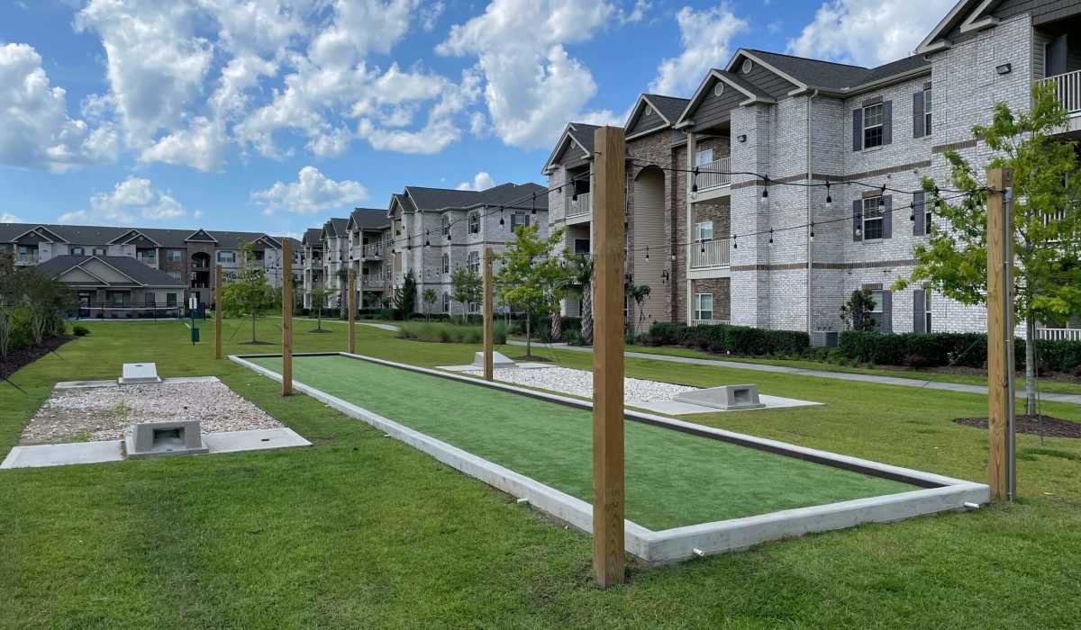 Bocce ball court at Palisades at Stones Bay in Sneads Ferry, North Carolina