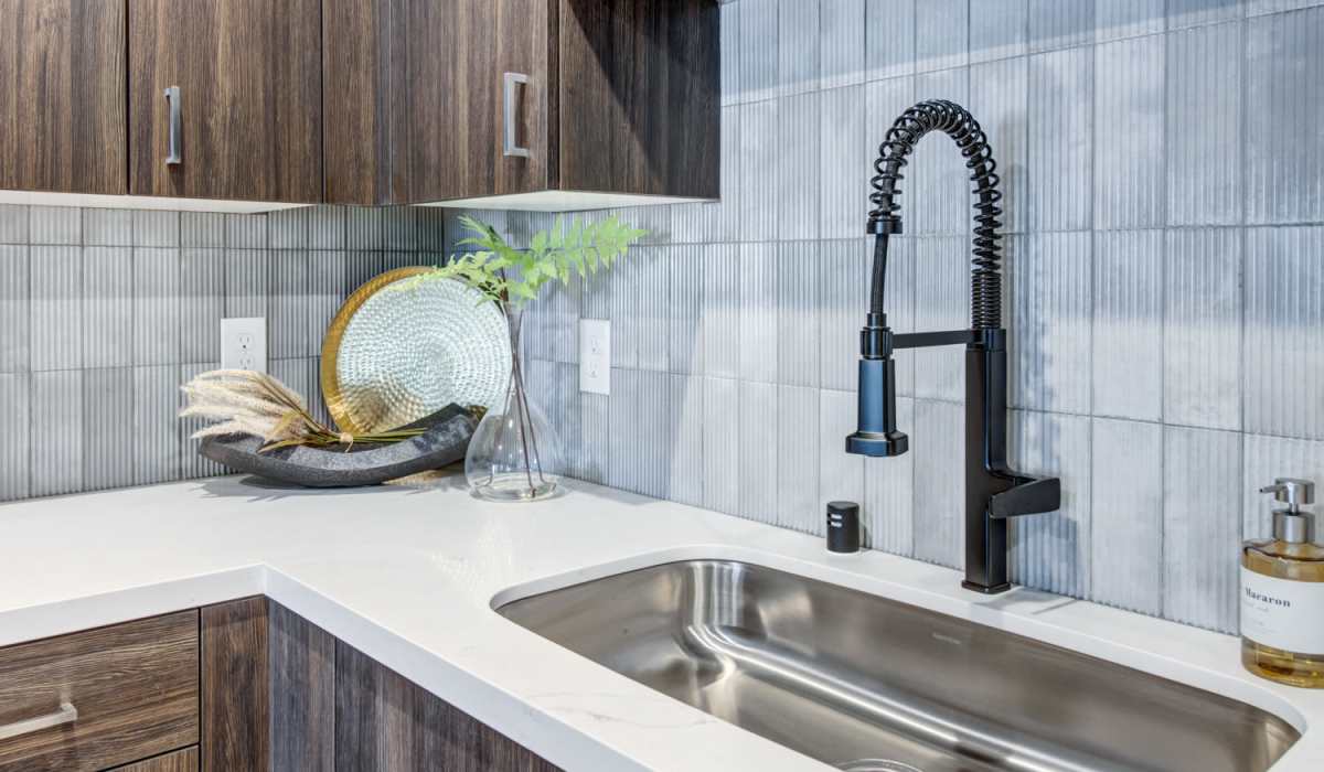 Kitchen at Aurora at Green Valley in Fairfield, California