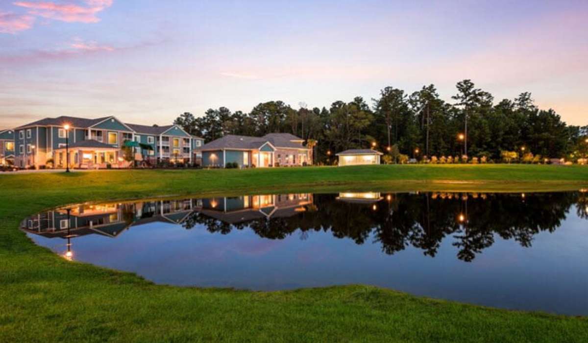 Lake near the community at Palisades at New River in Hardeeville, South Carolina