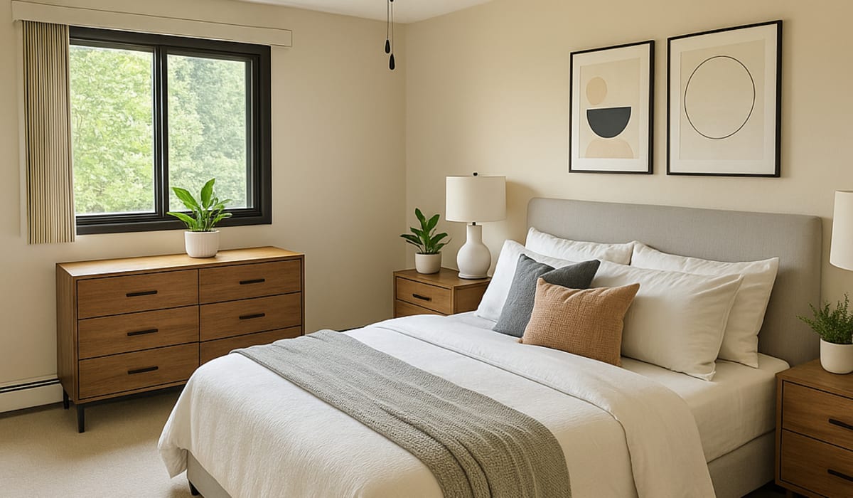 Bedroom area at Cedars of Edina in Edina, Minnesota