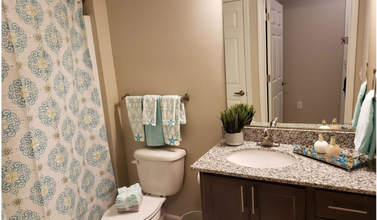 Bathroom with bathtub at Spartan Ridge in Eightmile, Alabama