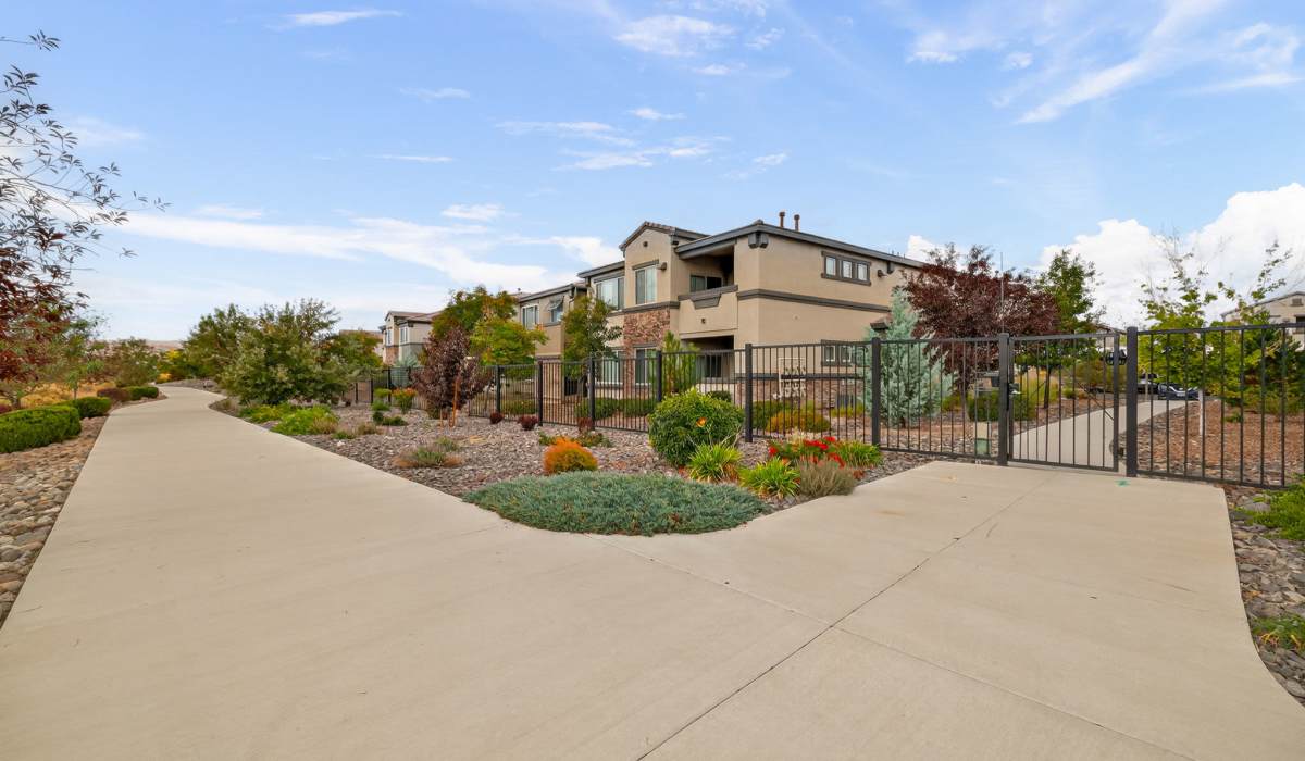 Courtyard outside of The Trails at Pioneer Meadows in Sparks, Nevada