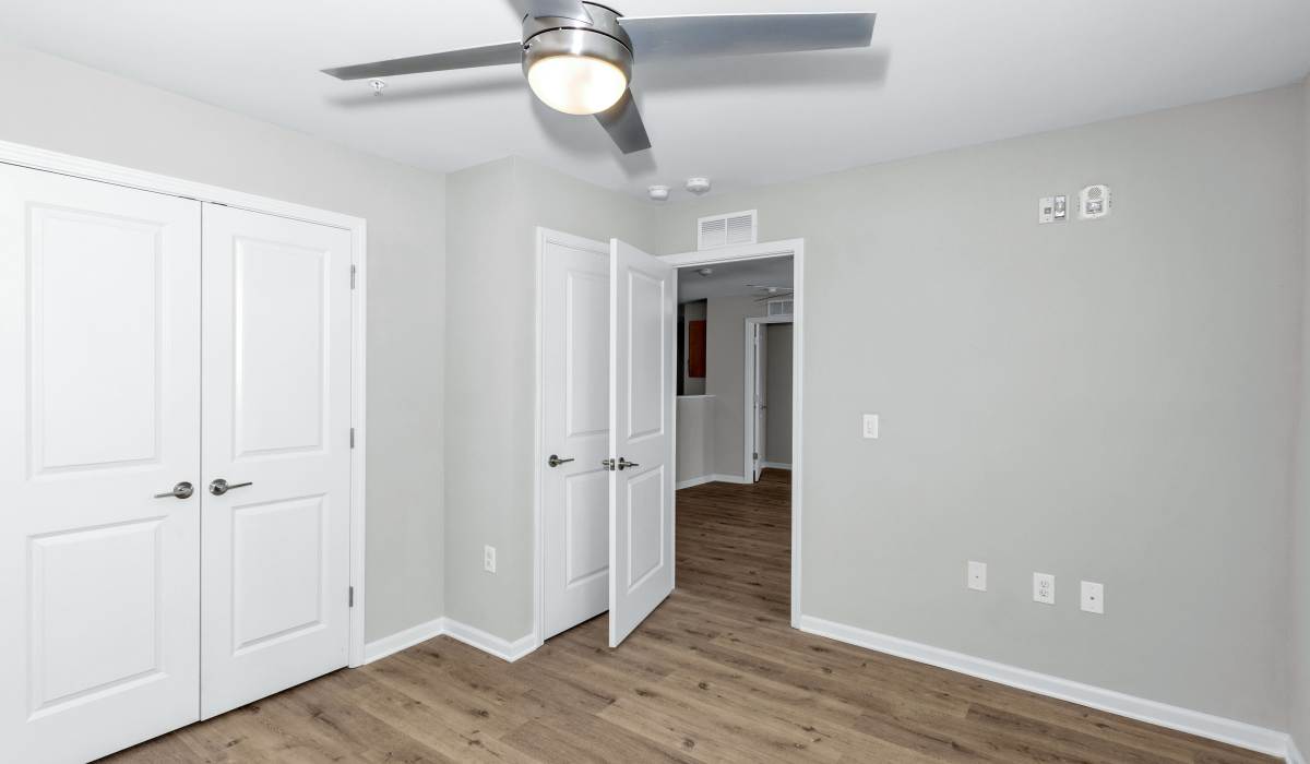 Bedroom with closet space at The Lenox in Augusta, Georgia