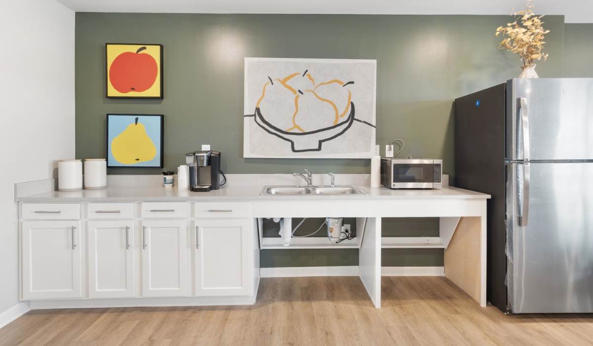 Community kitchen at Trolley Circle in Belleville, Illinois