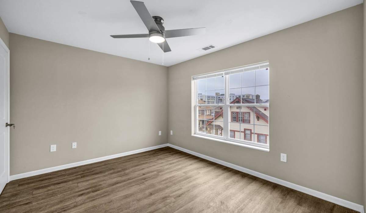 Bedroom with a window at Gordon Crossing in Cleveland, Ohio 