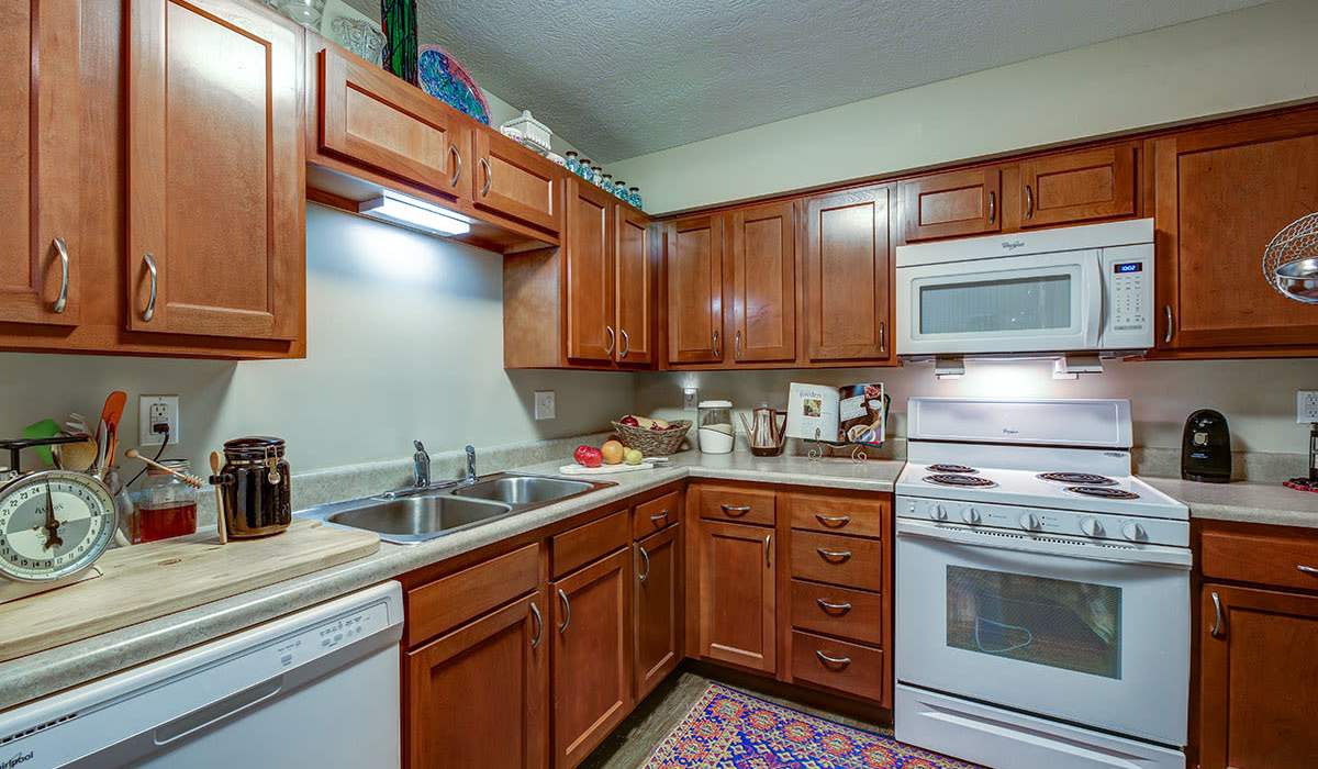 Kitchen at Willoughbeach Terrace Senior Living in Willowick, Ohio 
