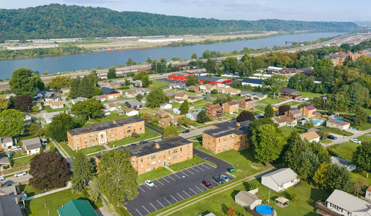 Exterior view at The Flats Virginia Junction in Baden, Pennsylvania