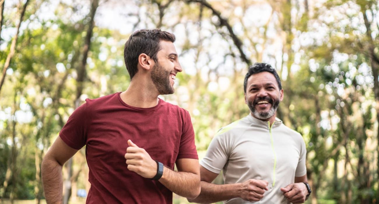 Residents out on a run in Reading, Pennsylvania near Country Club