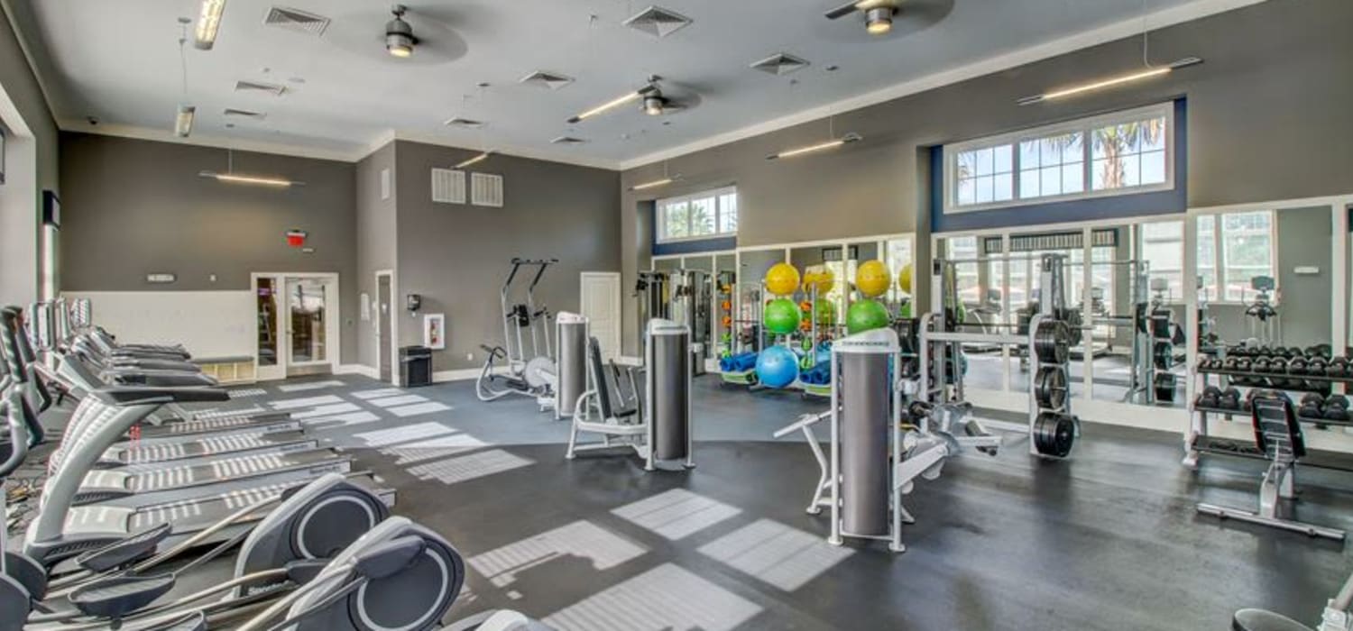 Fitness center at Seagrass Apartments in Jacksonville, Florida