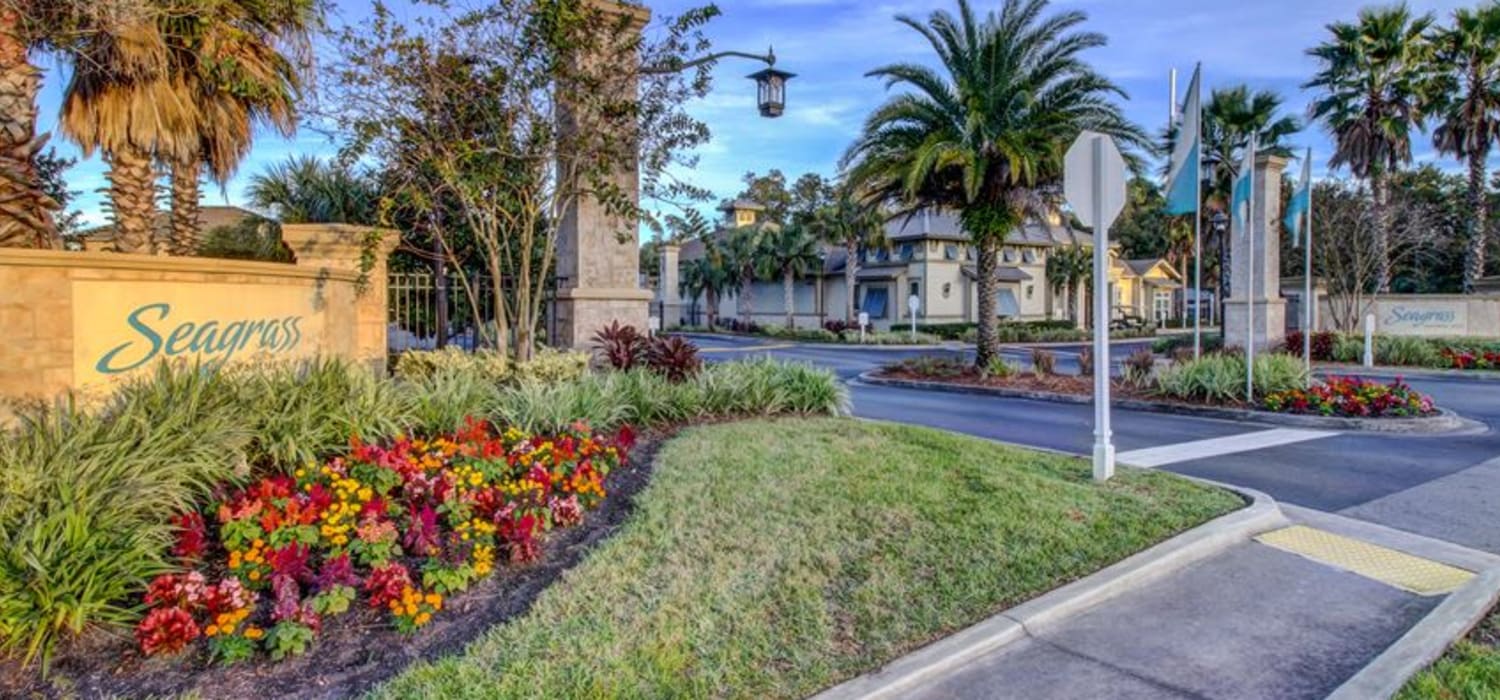 Entrance at Seagrass Apartments in Jacksonville, Florida