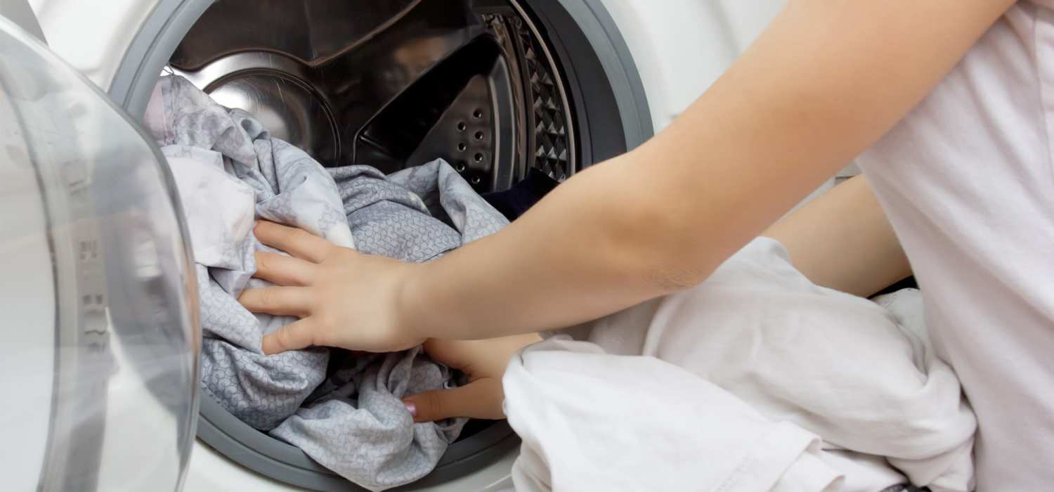 Washer and dryer in-home at Knoll Creek Apartments in Waterloo, Indiana