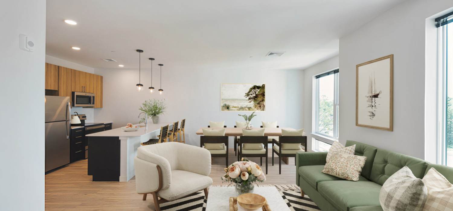 Living room at The Concord in Wilmington, Delaware