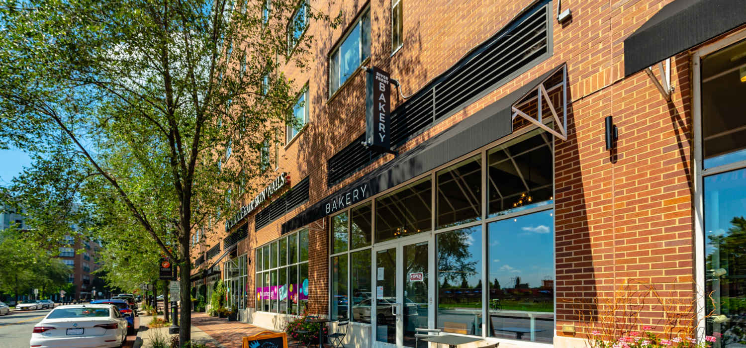 On-site retail at The Residences at Justison Landing in Wilmington, Delaware