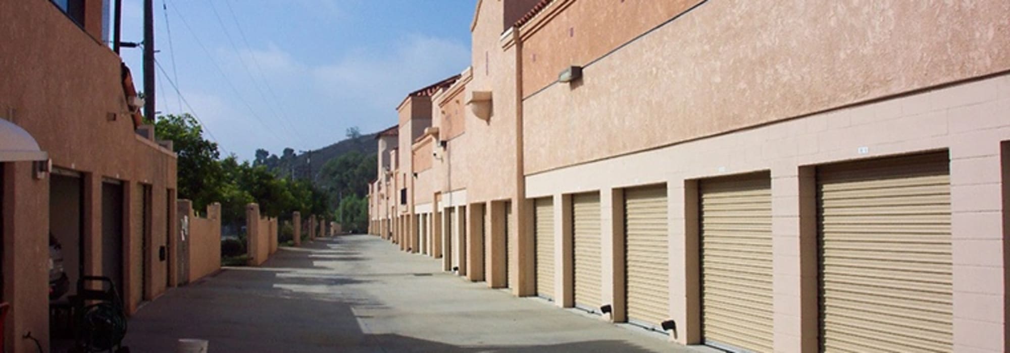 Outdoor units at North County Self Storage in Escondido, California