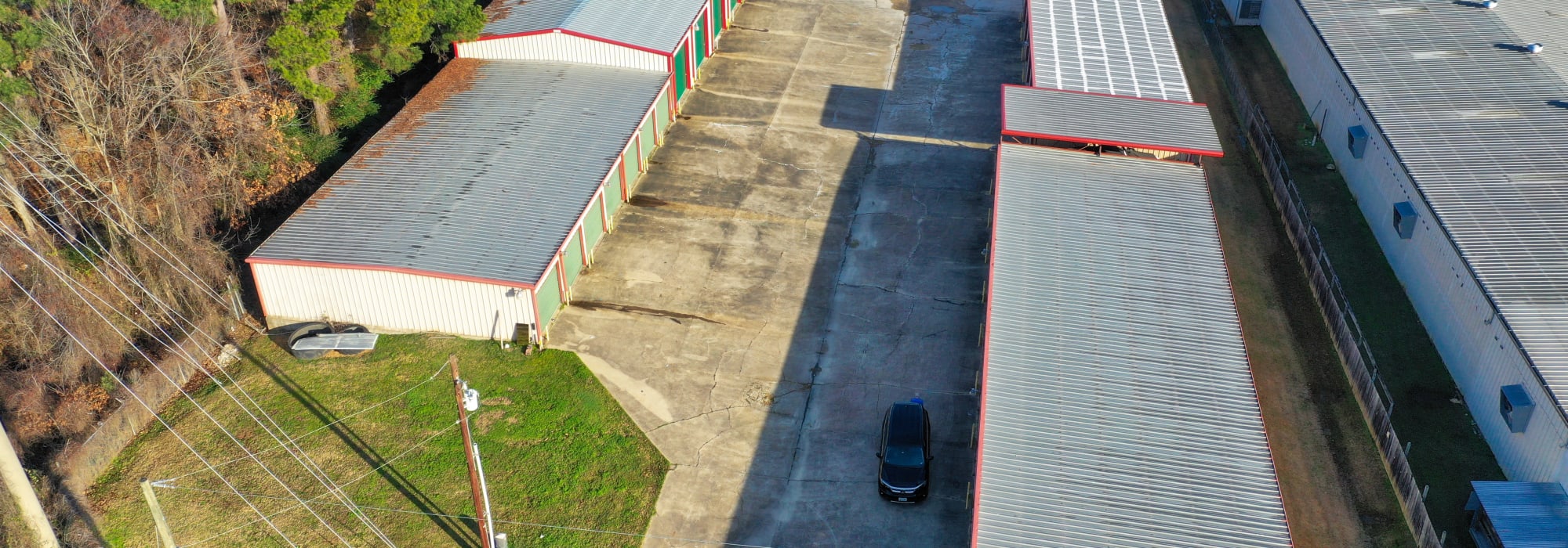 Aerial View Texarkana, Texas near Lockaway Storage