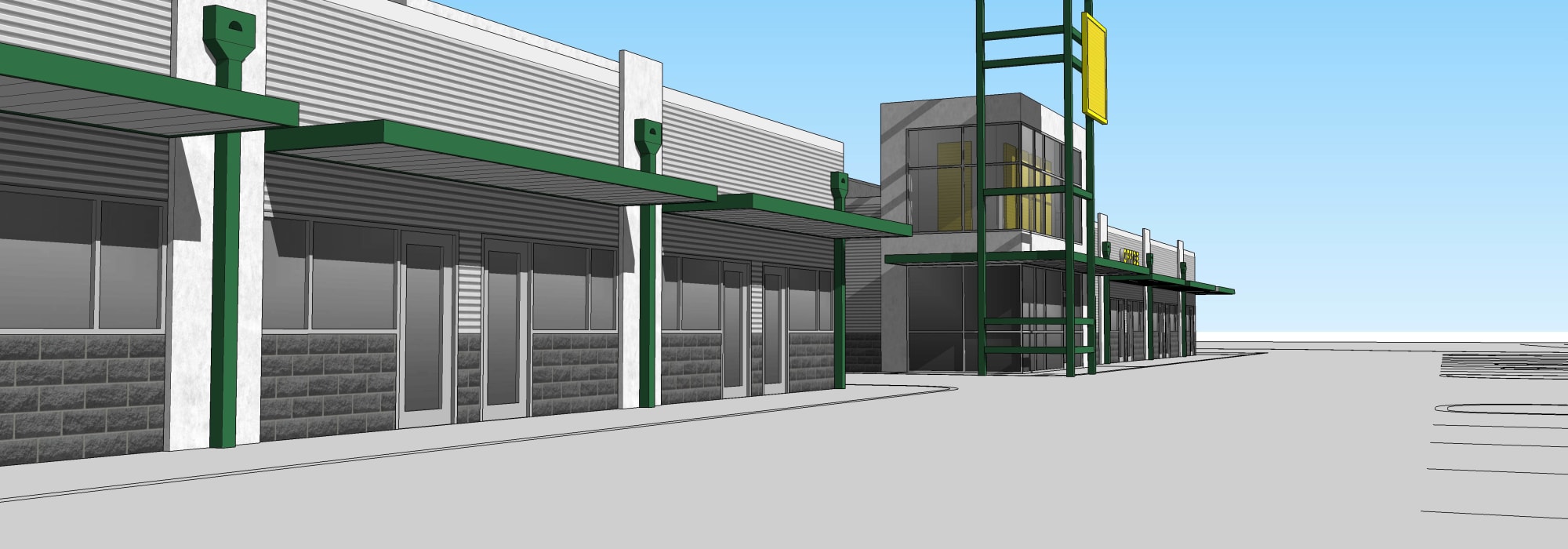 Driveway leading into Lockaway Storage in San Antonio, Texas