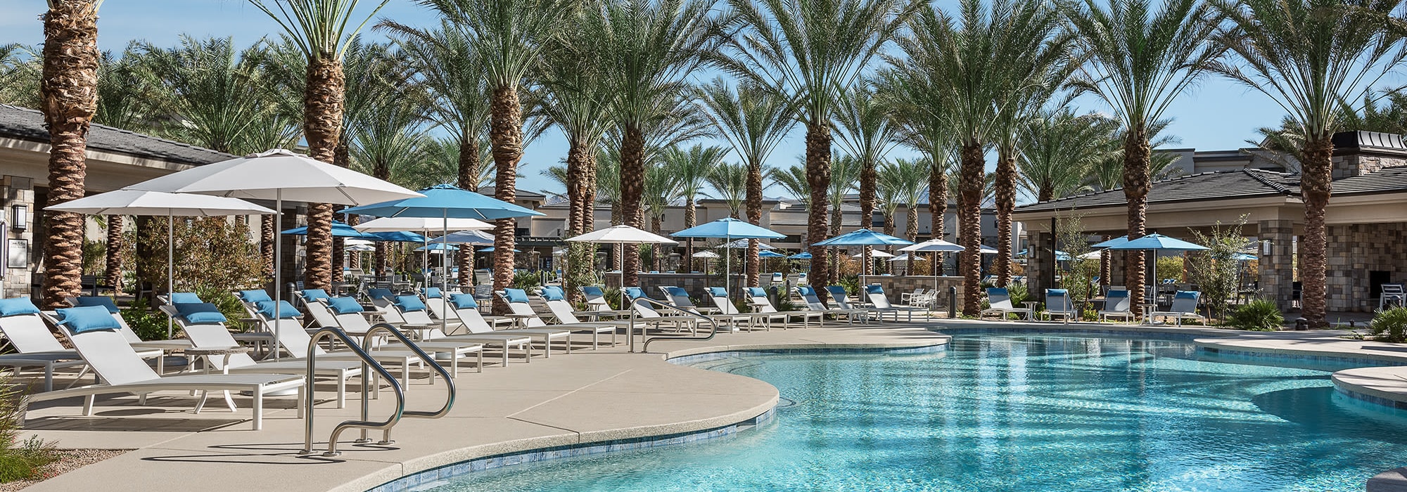 Welcoming pool area at San Artes in Scottsdale, Arizona