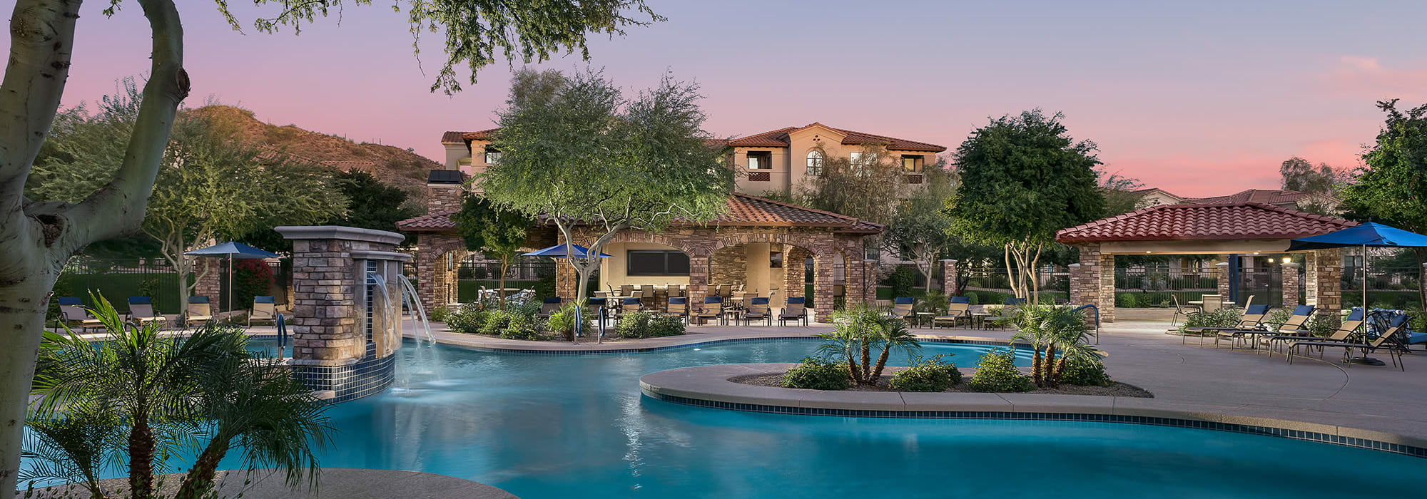 Luxury pool at Phoenix, Arizona