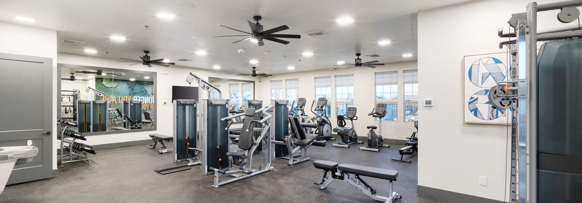 Fitness center at Estia Windrose in Litchfield Park, Arizona