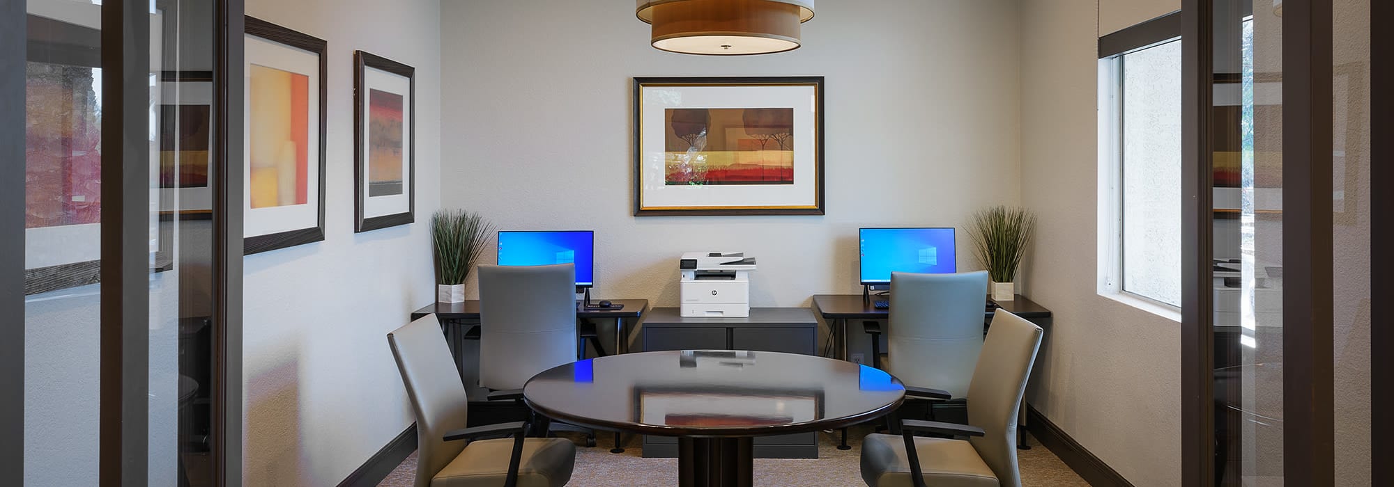 Business center at The Regents at Scottsdale in Scottsdale, Arizona