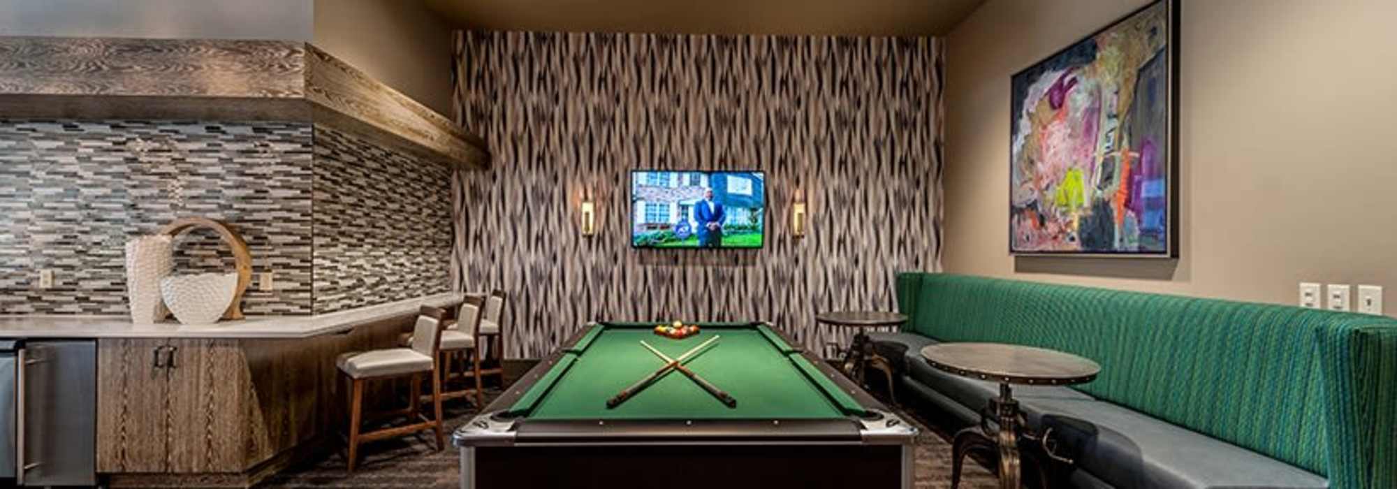 Pool table Cumberland on Church in Nashville, Tennessee