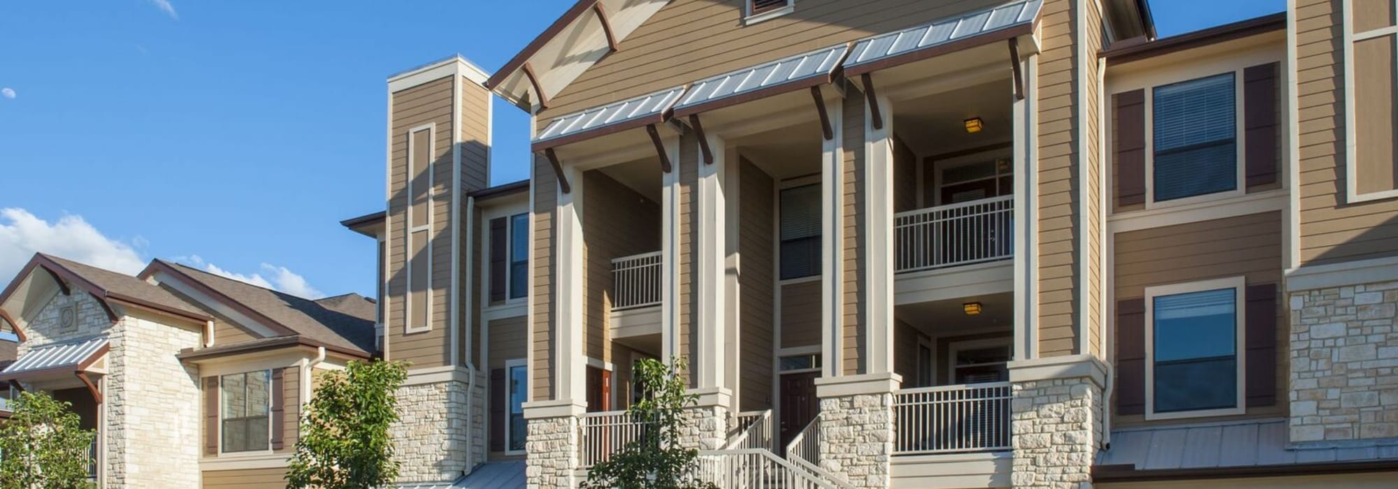 second and third story balconies outside at The Crossing at Katy Ranch in Katy, Texas