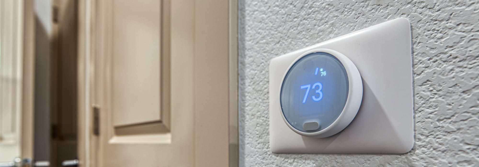 Nest Smart thermostat at Alexan Tempe in Tempe, Arizona