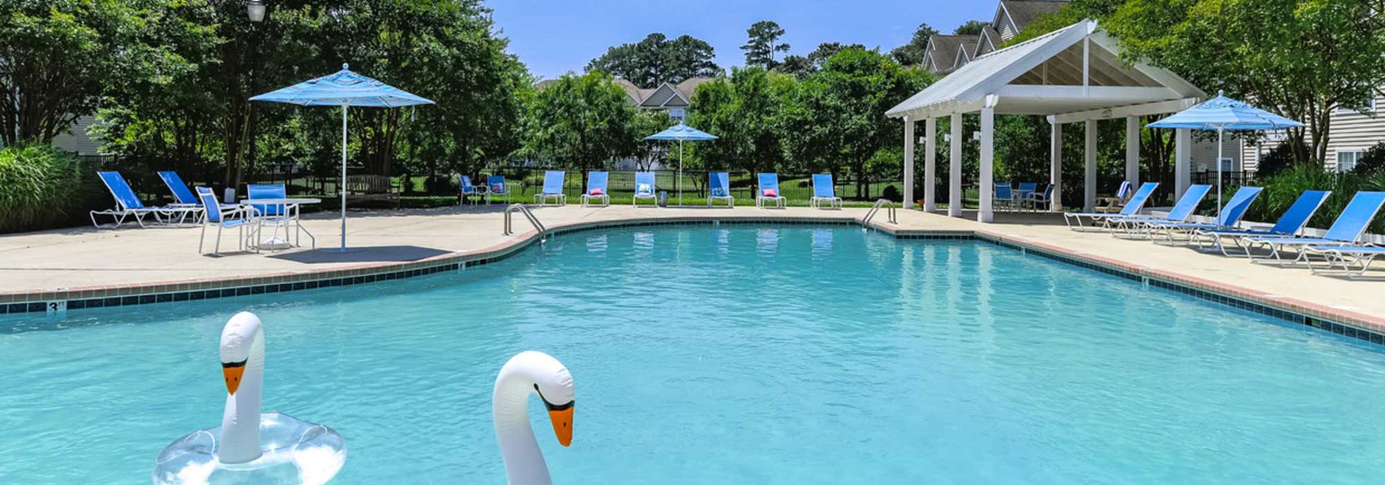 Lounge poolside at Marley Manor in Salisbury, Maryland