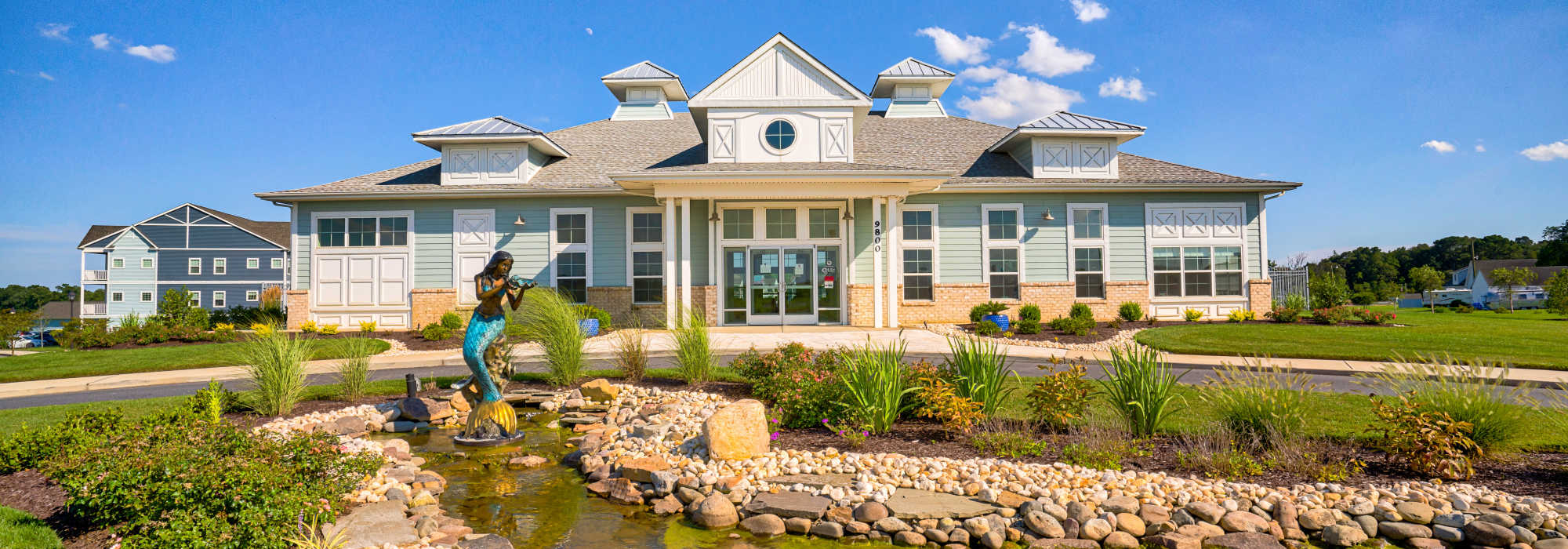 Great landscaping at Oceans East in Berlin, Maryland
