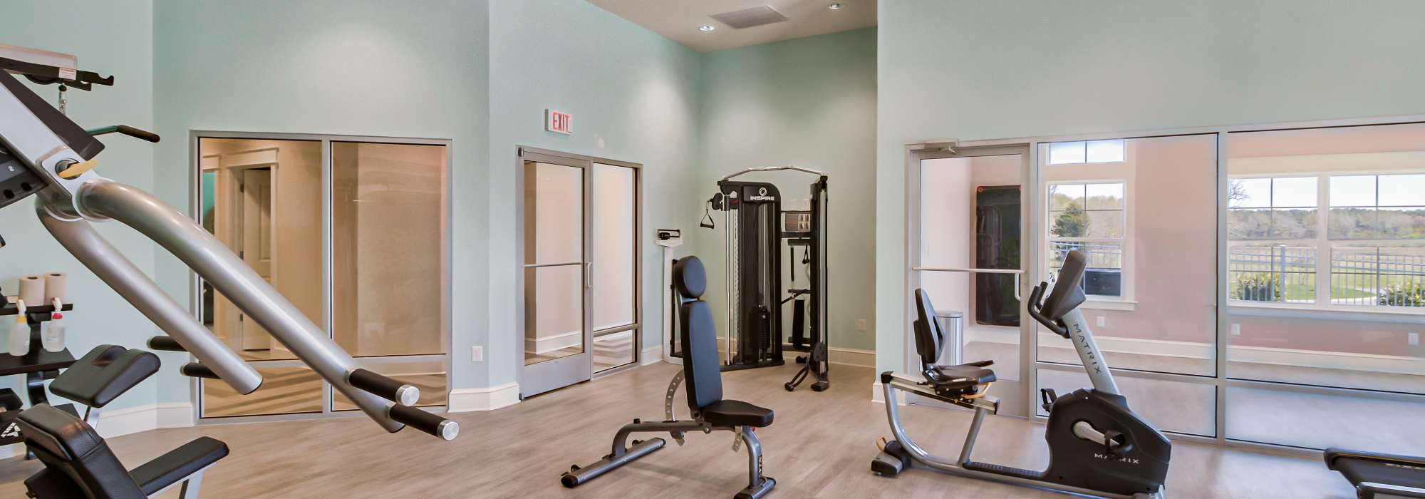 Fitness center at Oceans East in Berlin, Maryland