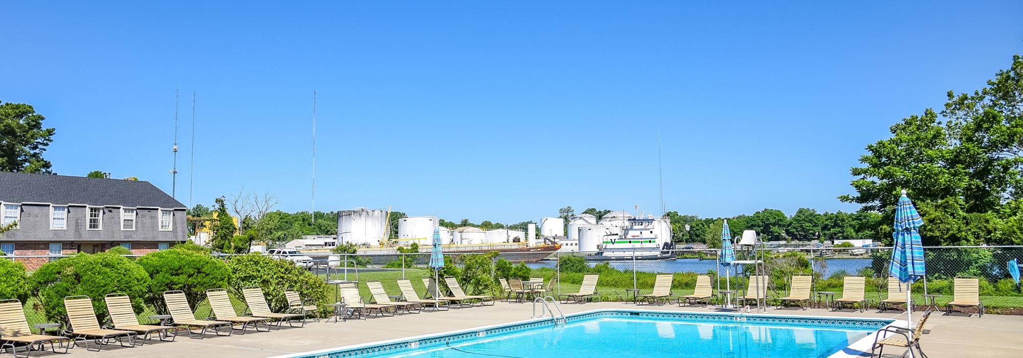 Swimming pool at Oak Hill in Salisbury, Maryland