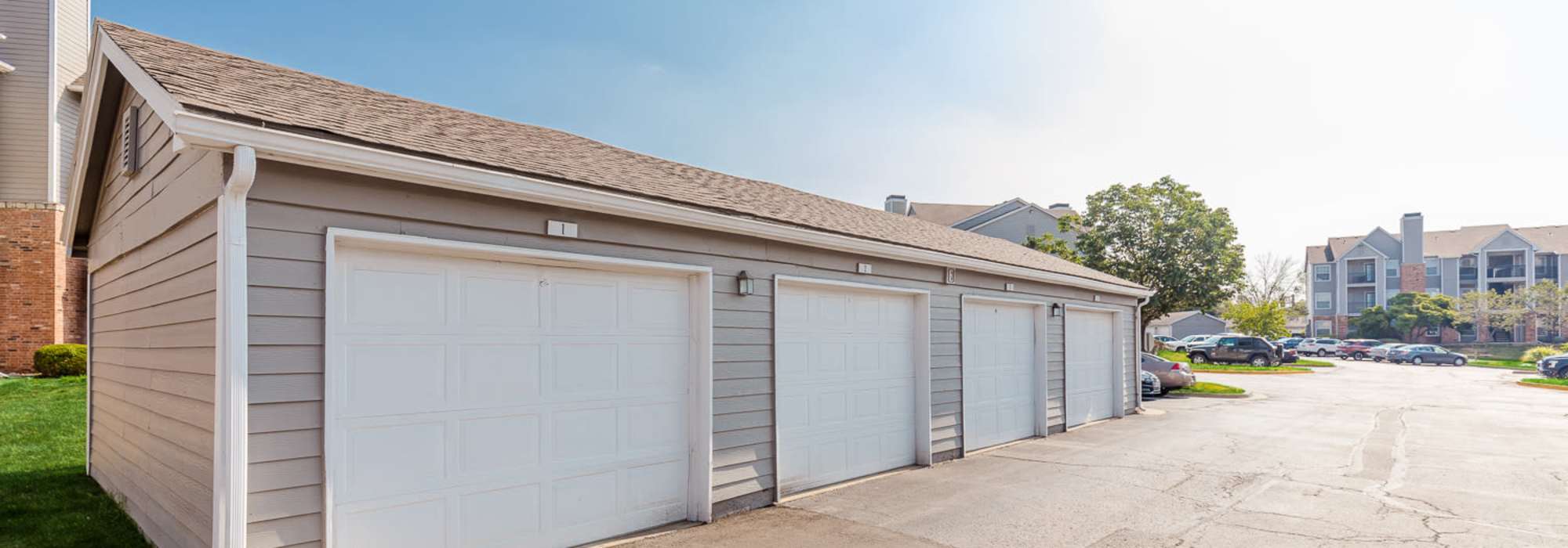 Garages at The Reserve in Lenexa, Kansas 