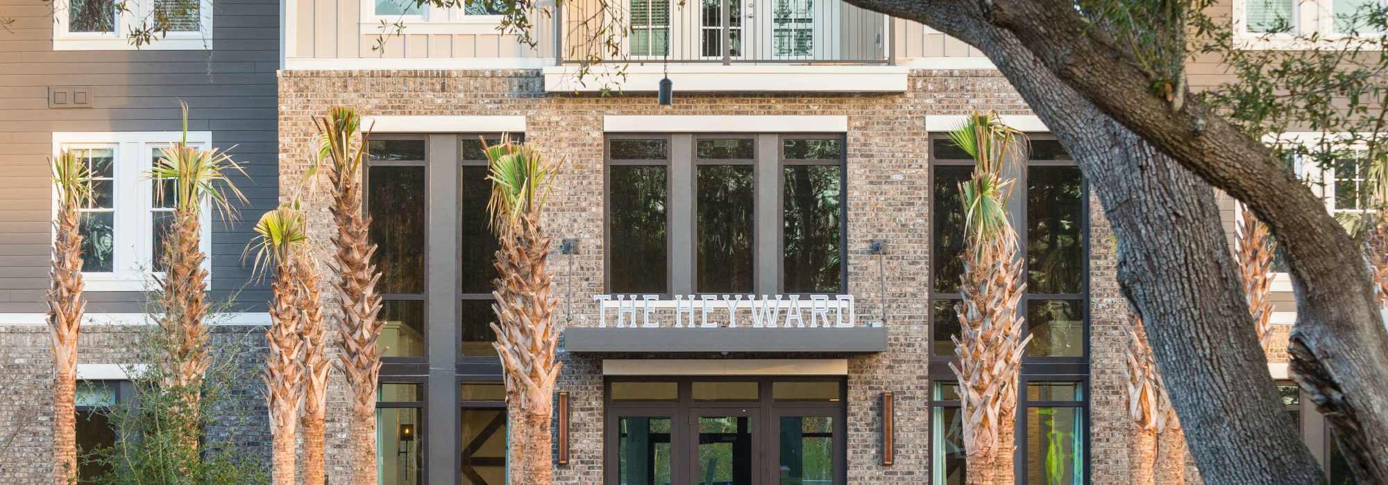 Entrance into building at The Heyward in Charleston, South Carolina