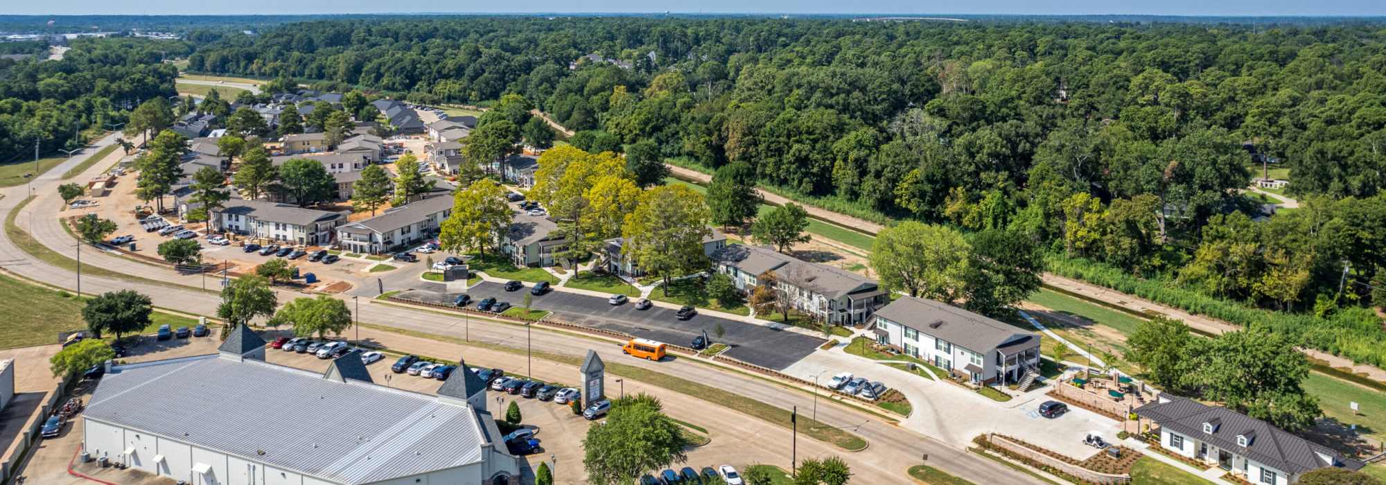Aerial view at Fern Crossing in Shreveport, Louisiana